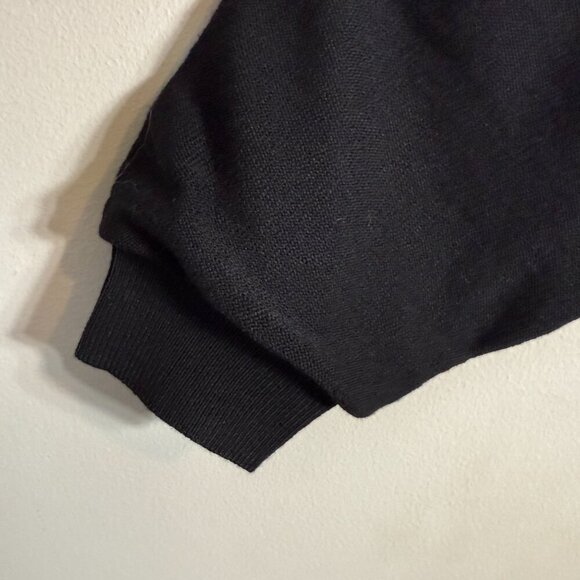 Cutter & Buck Merino Wool Nylon Lined Crewneck Sweater Pullover Mens Large Black - Picture 7 of 12